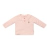 Roze t-shirt met bloemetje - T-shirt long sleeves blossom